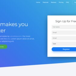 Splendid Top Free Landing Page Templates Index