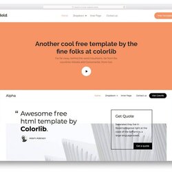 Excellent Best Free Landing Page Templates With Conversion Centered Design Bootstrap Bold