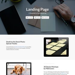 Perfect Free Landing Page Templates Built With And Bootstrap Preview