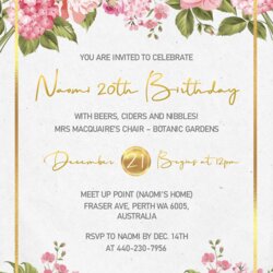 Matchless Editable Birthday Invitation Card Template Free Download Printable