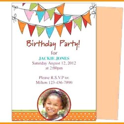 Swell Birthday Invitation Template Microsoft Word Free