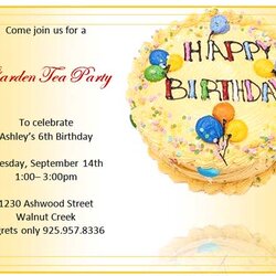 Exceptional Free Birthday Templates For Word Images Invitation Microsoft