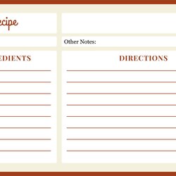 Super Fill In Blank Printable Editable Recipe Card Template Cards Free