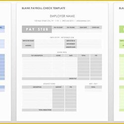 Marvelous Free Payroll Checks Templates Of Fake Check Template