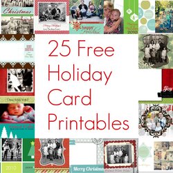 Tremendous Free Christmas Card The Holiday Helper Printable Cards Templates Insert Template Holidays Greeting