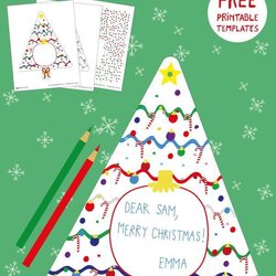 Terrific Printable Christmas Card Template Coloring Page