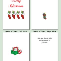 Swell Free Printable Christmas Cards Stockings Design