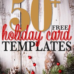 Brilliant Free Holiday Photo Card Templates Cards Christmas Template Printable Creating Family Beautiful