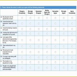 Peerless Free Printable Survey Template Of Excel Results Questionnaire Employee Satisfaction Templates Word
