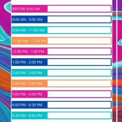Free Printable Toddler Daily Schedule Template Templates New