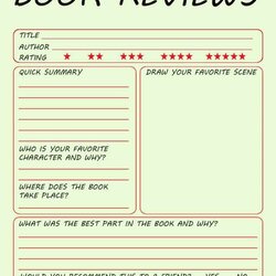 Book Review Template For Kids Tips Activities Go Science Girls Primary School