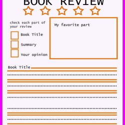 Wonderful Book Review Template For Kids Tips Activities Go Science Girls Year
