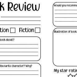 Book Review Template Teaching Resources Op