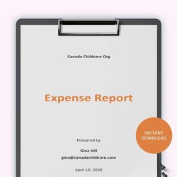 Supreme Expense Report Template Google Docs Word Apple Pages