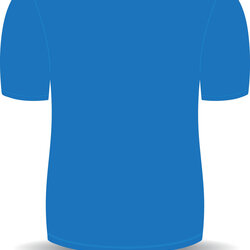 Magnificent Blank Shirt Blue Template Royalty Free Vector Image