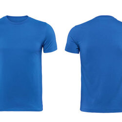 Brilliant Free Blue Shirt Template Front And Back Verso
