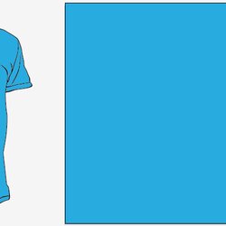 Outstanding Blue Shirt Template Best Illustrator Clip