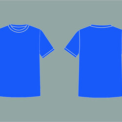 Royal Blue Shirt Template