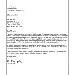 Sterling Free Printable Resignation Letter Template Collection Sample Word Job Example Microsoft Templates