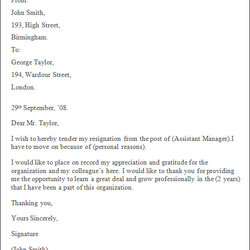 Preeminent Professional Resignation Letter Sample Documents In Word Resign