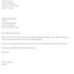 Worthy Basic Resignation Letter Template Sample Format Simple Templates Letters Example Examples Job Doc