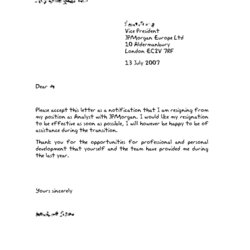 Supreme Free Printable Letter Of Resignation Form Generic Notice Template Sample Week Two Weeks Letters
