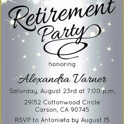 Matchless Free Retirement Flyer Template Word Of Party Invitation Samples Templates Flyers Invitations