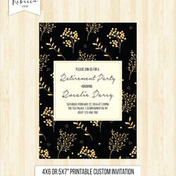 The Highest Standard Retirement Invitation Templates Free Download Farewell Template