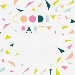 Wonderful Goodbye Party Retirement Farewell Invitation Template Free