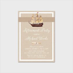 Out Of This World Retirement Farewell Invitations Invitation Rustic Template Receive People