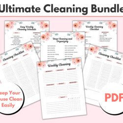 Capital Free Printable Cleaning Schedule Daily Weekly And Monthly Checklists Checklist Bundle