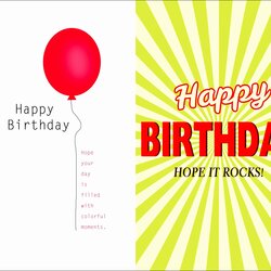 Perfect Birthday Card Template Templates Printable Cards Own Online Maker Blank Custom Greeting Fresh In Of
