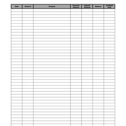 Checkbook Register Spreadsheet With Templates Excel