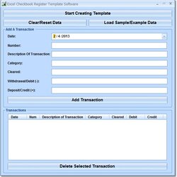Superlative Download Excel Checkbook Register Template Software Free Trial