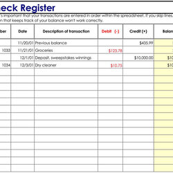 Fantastic Does Excel Have Checkbook Register Template