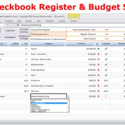 Great Excel Budget Spreadsheet And Checkbook Register Software Buy Reconciliation Budgeting Ledger Pertaining