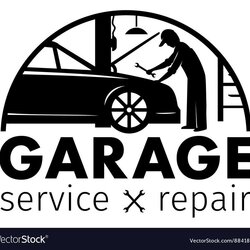 Worthy Auto Repair Car Logo Garage Service Vector Center Template Logos Automotive Shop Illustration Services