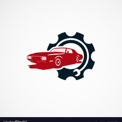 Perfect Car Repair Logo Designs Concept For Company Vector Image Royalty