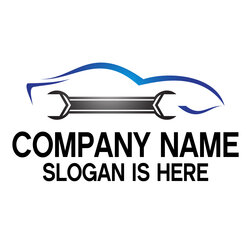Repair Car Logo Silhouette And Wrench Logos Design Designer Follow