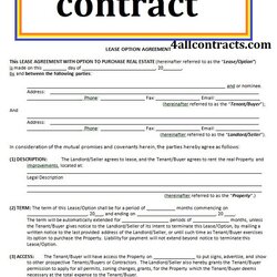 Sterling Simple Rent To Own Contract Forms For House Template Sample Contracts Car Word