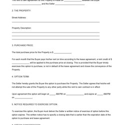 Admirable Rental Contract Printable Rent To Own