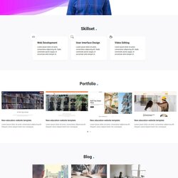 High Quality Personal Portfolio Bootstrap Template Themes