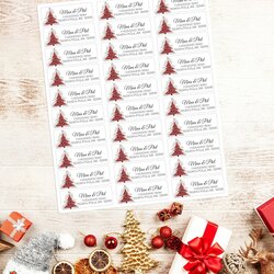 Very Good Christmas Return Address Labels Printable Avery