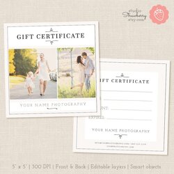 The Highest Quality Marvelous Photography Gift Certificate Template Photo Marketing Regarding