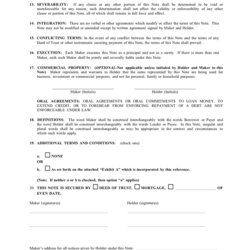 Fine Secured Promissory Note Template In Word And Formats Page Of