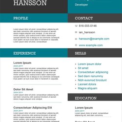 Swell Awesome Word Template Resume Templates