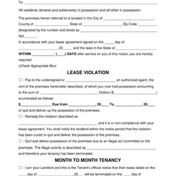 Out Of This World Free Printable Blank Eviction Notice Quit Tenant Notices Landlord Evictions Lease Layaway