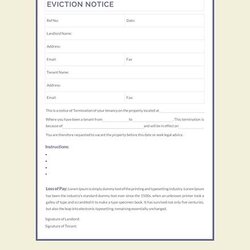 Wizard Free Eviction Notice Template In Templates Words Instantly Customize