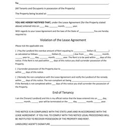 Sublime Free Eviction Notice Templates Word Template Scaled