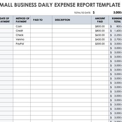 Super Free Small Business Expense Report Templates Daily Template